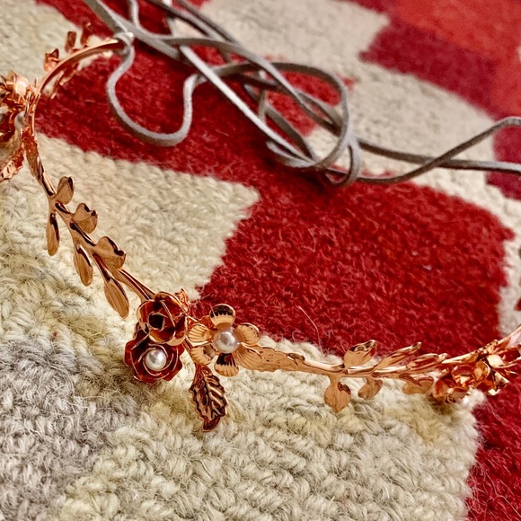 Accessories Rose Gold Metal Flower Crown Poshmark